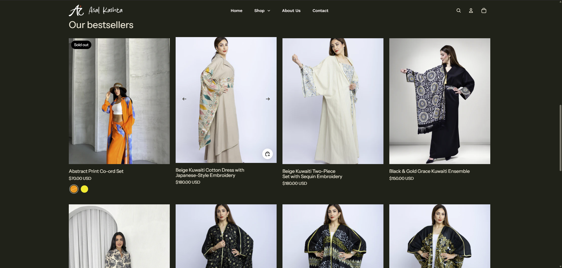 Asal-Kashka product catalogue