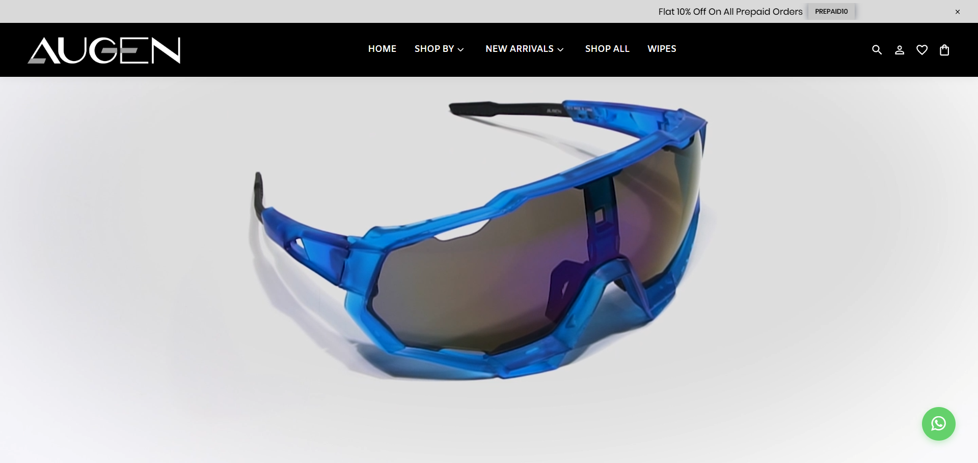 AUGEN product listing with discount badges